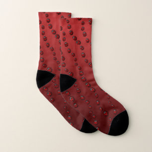Ladybug Art Socks Cute Ladybird Socks Customize