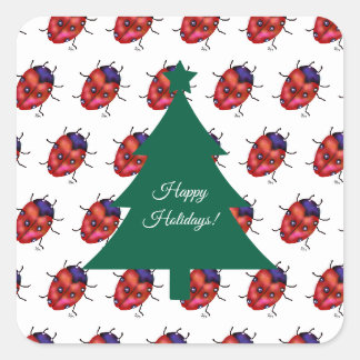 LADYBUG ART SQUARE STICKER