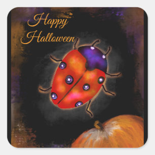LADYBUG ART SQUARE STICKER