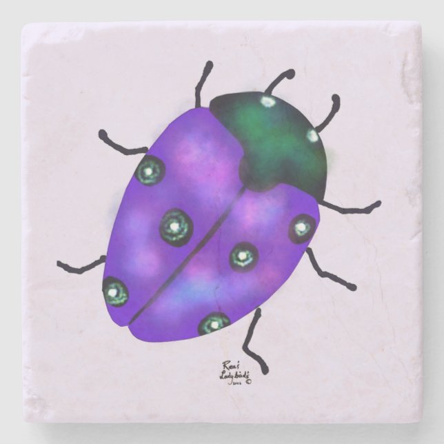 LADYBUG ART STONE COASTER (Front)