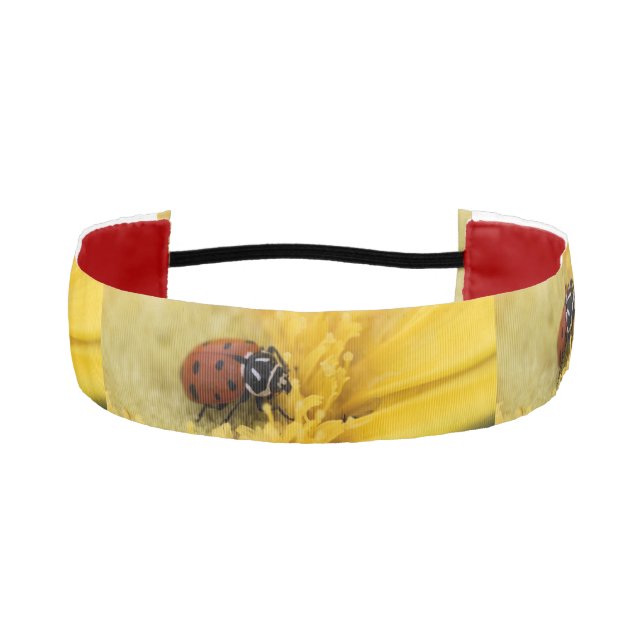 Ladybug  athletic headband (Front)