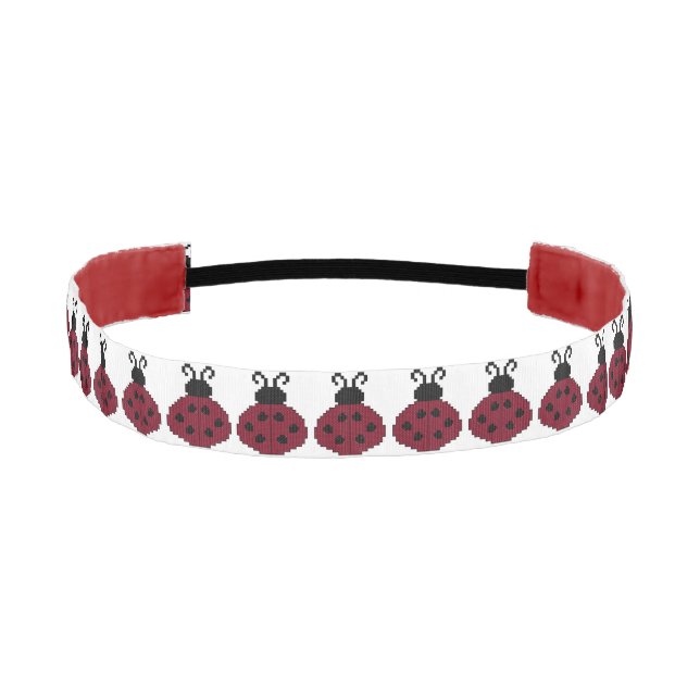 Ladybug Athletic Headband (Front)