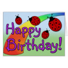 Ladybug Happy Birthday Card | Zazzle.com