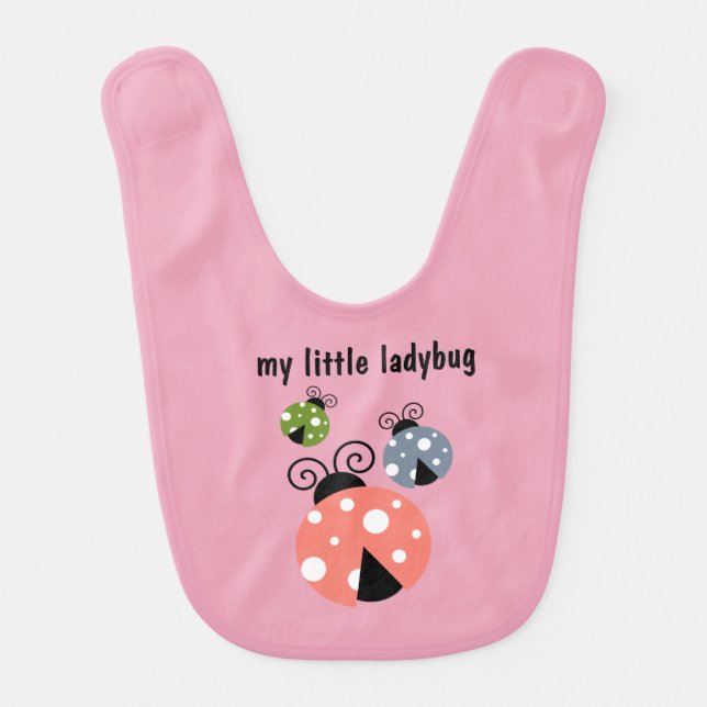 Ladybug Baby Bib (Front)