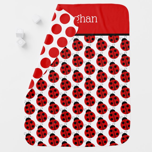 Ladybug Baby Blanket (In Situ)