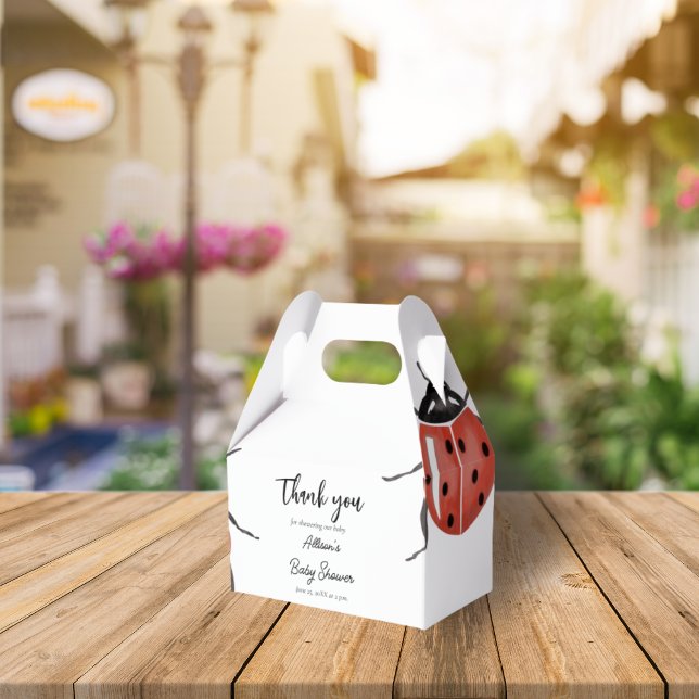 Ladybug Baby Shower Favor Boxes (Creator Uploaded)