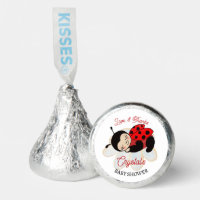 Ladybug baby shower favors cute bug on a daisy