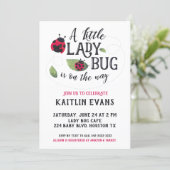 Ladybug Baby Shower Invitation (Standing Front)