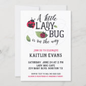 Ladybug Baby Shower Invitation (Front)