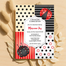 Ladybug Baby Shower | Red and Black Polka Dots