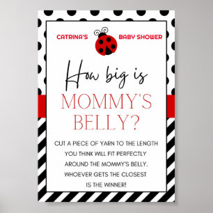 Ladybug Baby Shower Sign