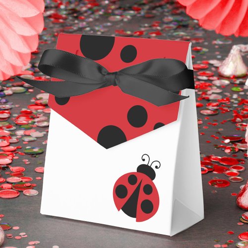 Ladybug Baby Shower Treat Favor Boxes