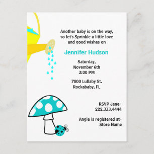 Ladybug Baby Sprinkle Shower Invitation