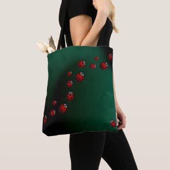 Ladybug Bags Cute Ladybug Ladybird Art Tote Bags by artist_kim_hunter at Zazzle