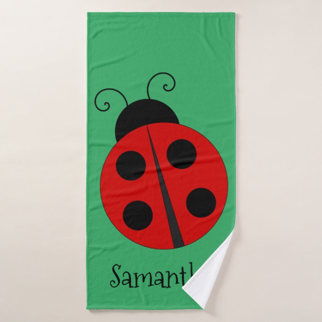Ladybug Beach Towel Set (Bath Towel)