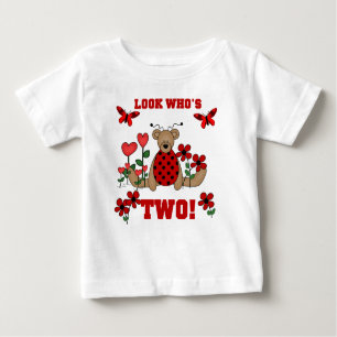 Ladybug Bear 2nd Birthday Baby T-Shirt