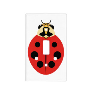 Ladybug Beetle Red Light Switch Cover