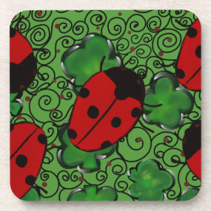 Ladybug Beverage Coaster