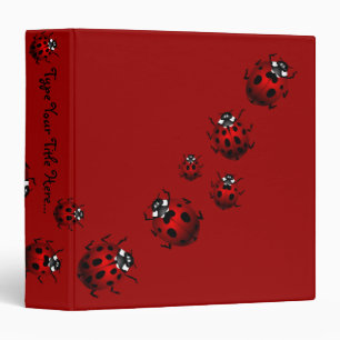 Ladybug Binder Cute Ladybug Art School Supplies