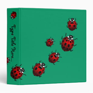 Ladybug Binder Cute Ladybug Art School Supplies