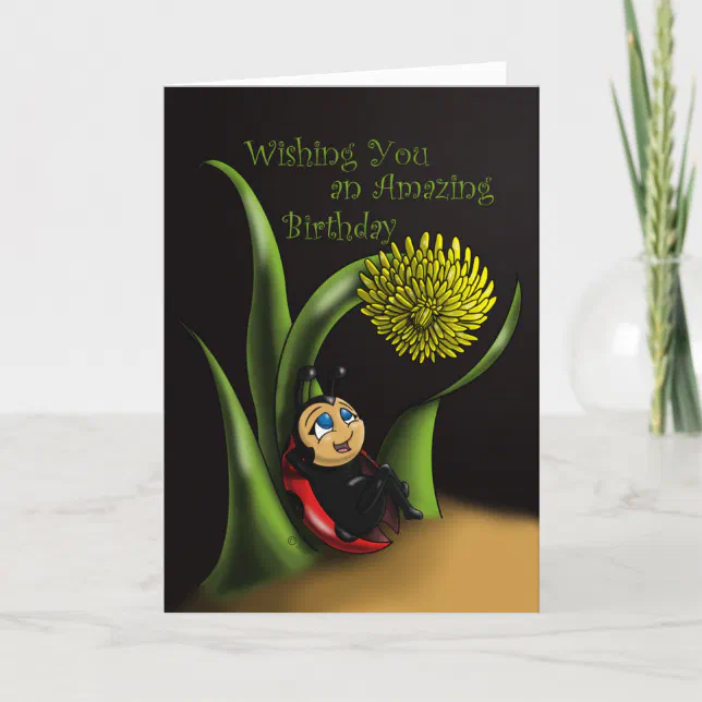 Ladybug Birthday Card | Zazzle