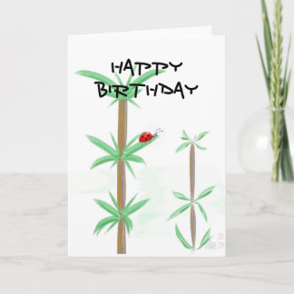 Ladybug Birthday Card