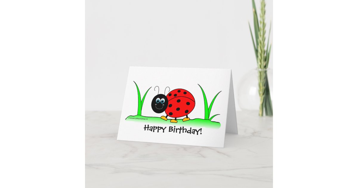 Ladybug Birthday Card | Zazzle