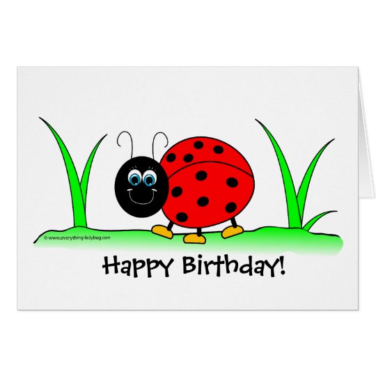Ladybug Birthday Card | Zazzle