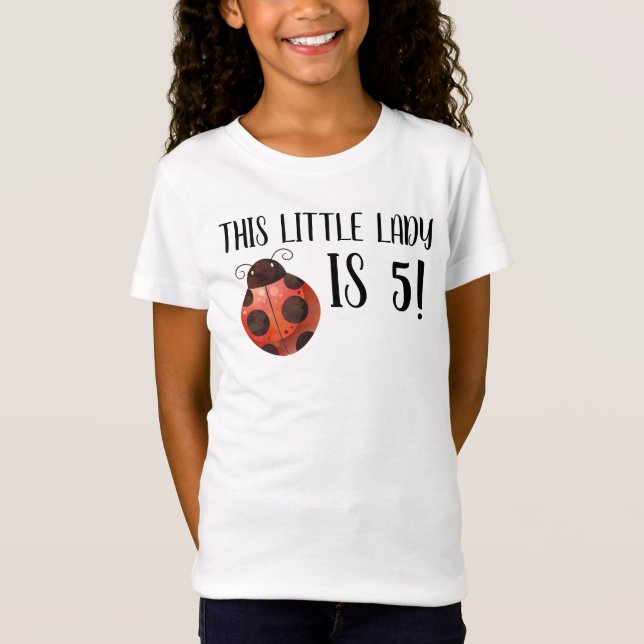 Ladybug Birthday Girl Shirt (Front)