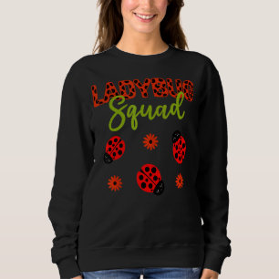 Ladybug Birthday Party Ladybug Squad Girl Matching Sweatshirt