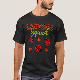 Ladybug Birthday Party Ladybug Squad Girl Matching T-Shirt