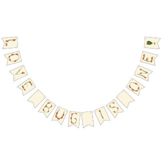 Ladybug Birthday Party - One year old 1st Birthday Bunting Flags