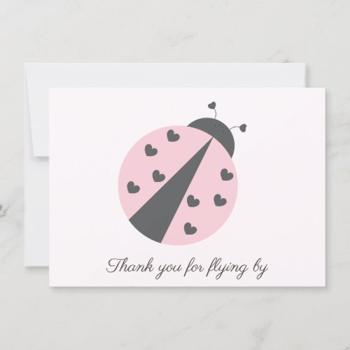 Ladybug Birthday Thank You Card