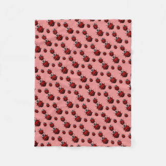 Ladybug Blanket Cute Ladybird Fleece Blanket