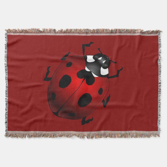 Ladybug Blanket Ladybug / Ladybird Throw Blankets (Front)