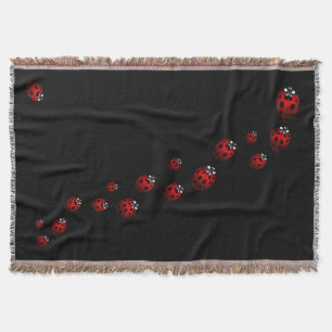Ladybug Blanket Ladybug / Ladybird Throw Blankets