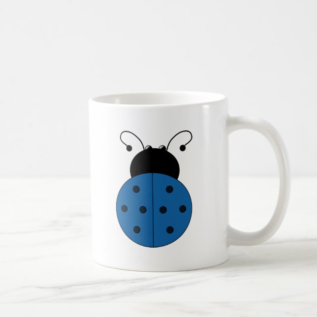 Ladybug blue coffee mug (Right)