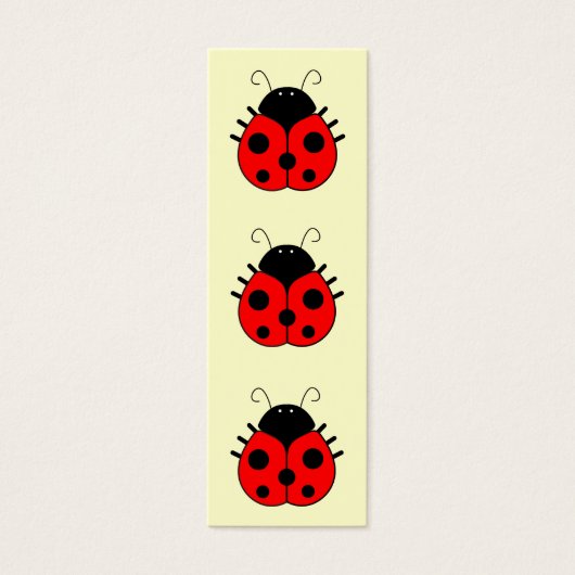 Ladybug Bookmark (Front)