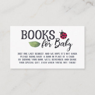 Ladybug Books for Baby Enclosure Card