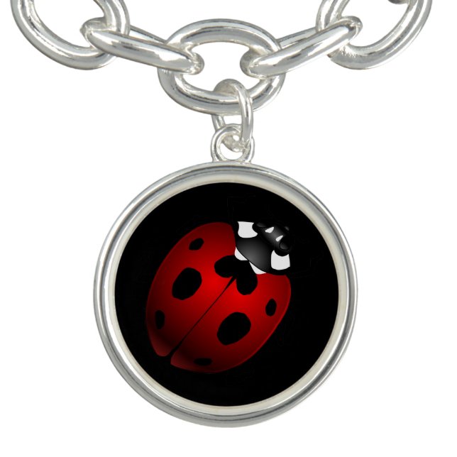 Ladybug Bracelet Ladybug Art Jewelry Ladybird Gift (Design)