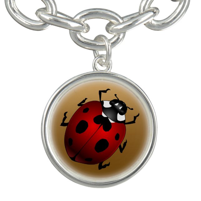 Ladybug Bracelet Ladybug Art Jewelry Ladybird Gift (Design)