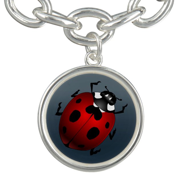 Ladybug Bracelet Ladybug Art Jewelry Ladybird Gift (Design)