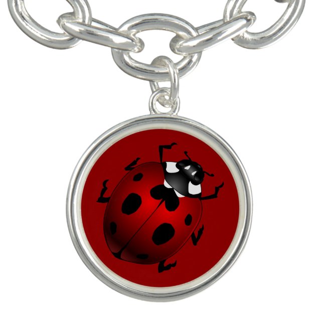 Ladybug Bracelet Ladybug Art Jewelry Ladybird Gift (Design)
