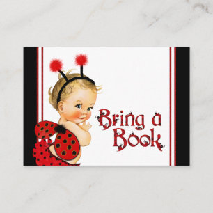 Ladybug Bring a Book Cards Blonde