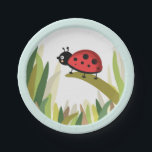 Ladybug Bug Insect Paper Plate Outdoor Party<br><div class="desc">♥ Give the perfect finish to your table decor with these beautiful napkins. All details are HAND-DRAWN so you can be sure this design is one-of-a-kind. Ladybug Bug Insect Paper Plate Outdoor Party theme.</div>