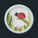Ladybug Bug Insect Paper Plate Outdoor Party<br><div class="desc">♥ Give the perfect finish to your table decor with these beautiful napkins. All details are HAND-DRAWN so you can be sure this design is one-of-a-kind. Ladybug Bug Insect Paper Plate Outdoor Party theme.</div>