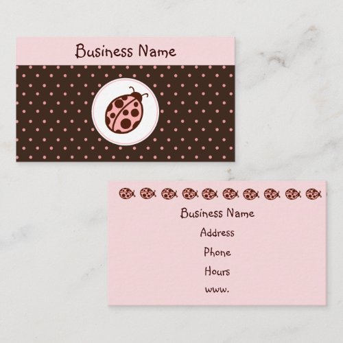 Ladybug Business Cards