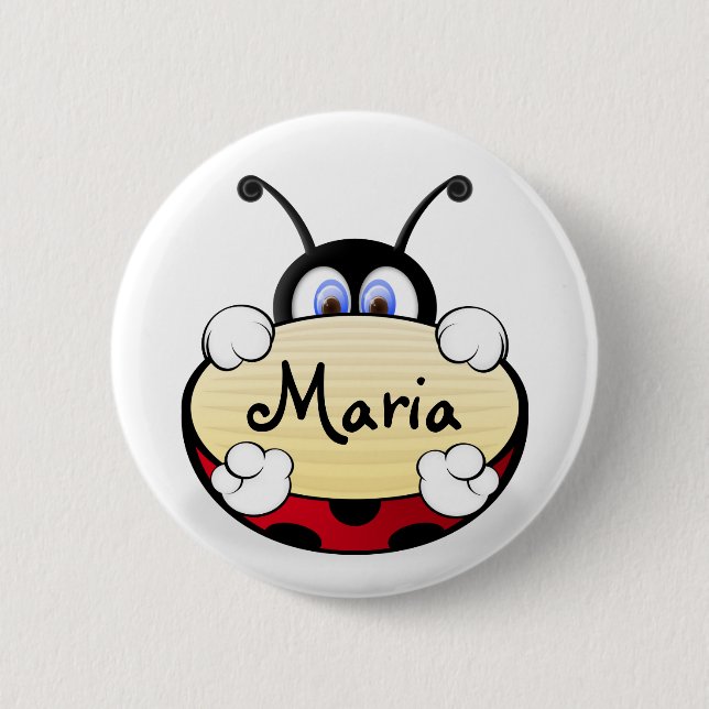 Ladybug Button (Front)