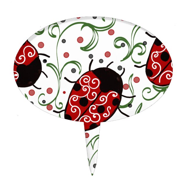 Ladybug Cake Topper (Front)