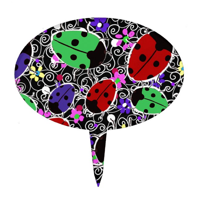 Ladybug Cake Topper (Front)